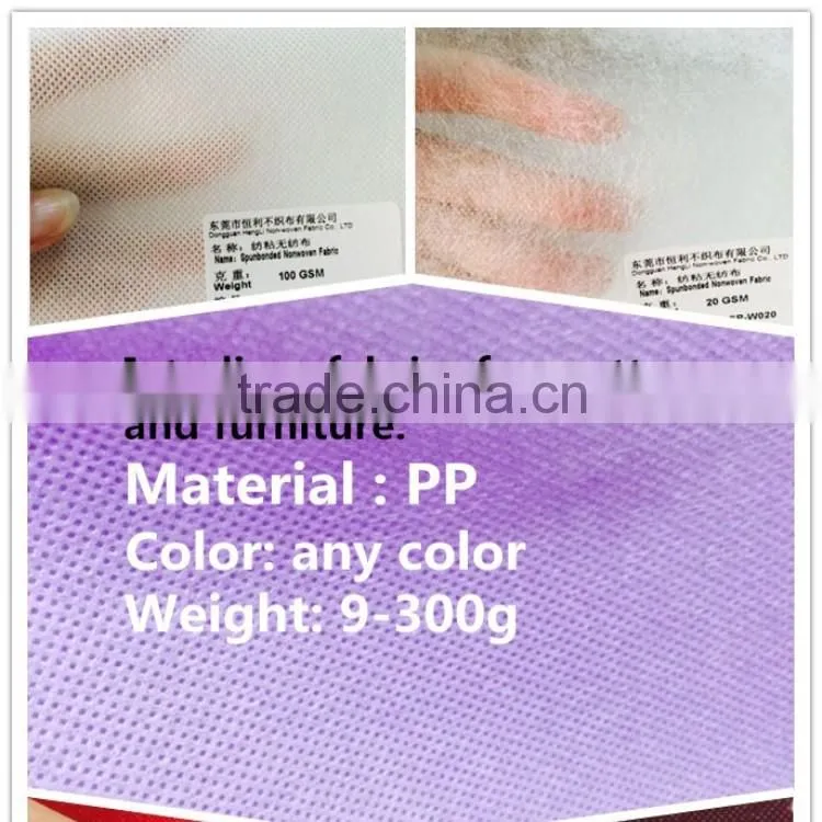 9-300gsm PP Non Woven Fabric For Shopping Bags Raw Materials