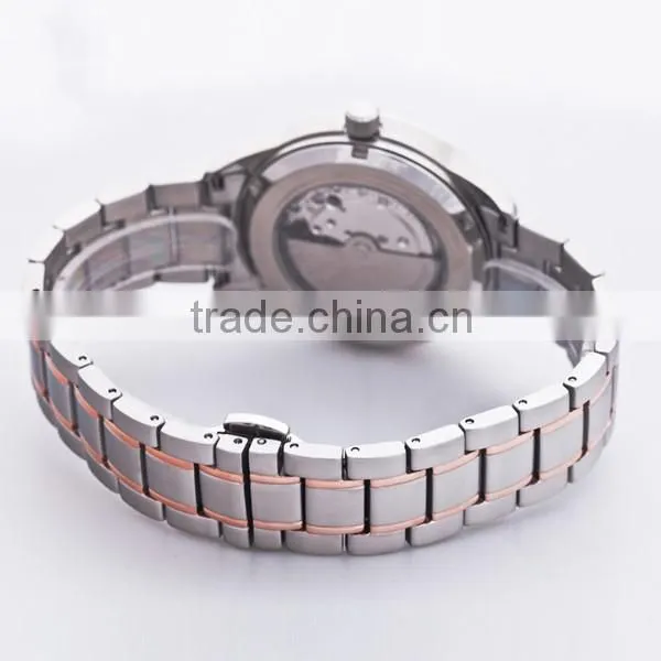 Water Resistant Stainless Steel Strap Automatical Date Mechanical Watch