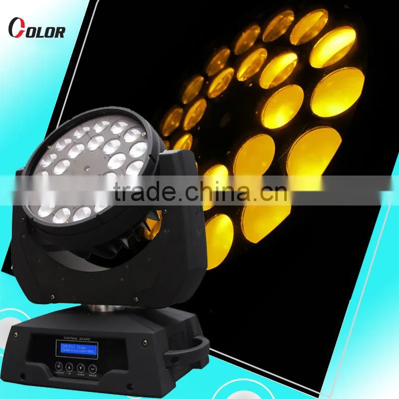 guangzhou 24pcs 15W RGBWA led zoom moving head light stage light