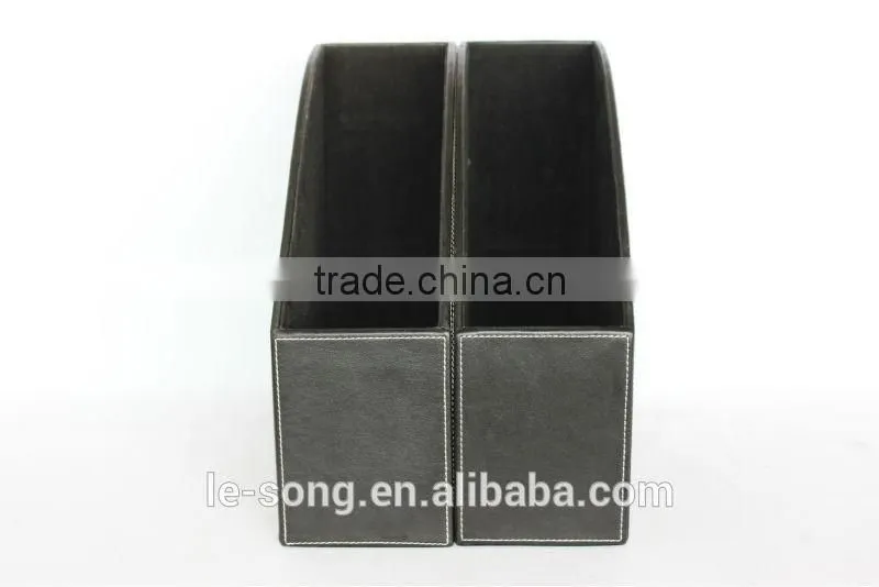 leather file box