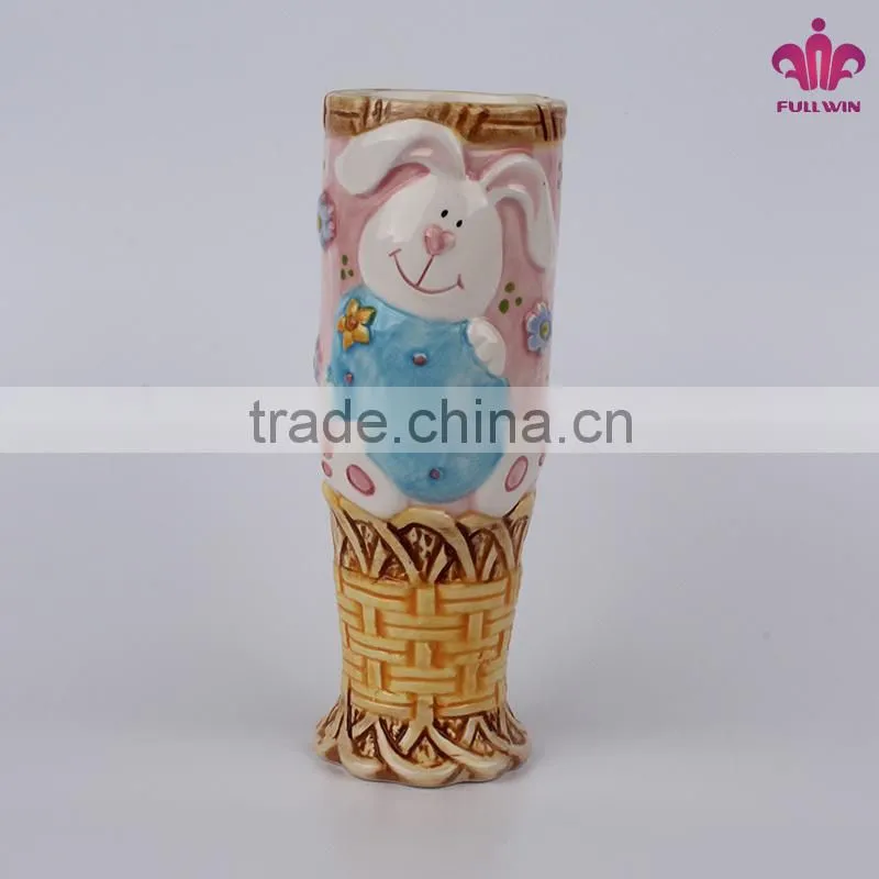 Cute ceramic vases decor in rabbit design