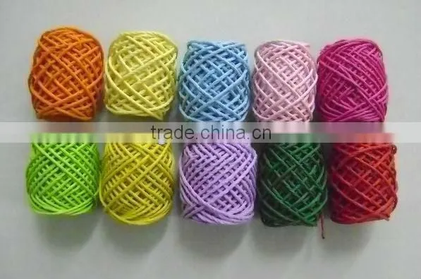HOT SALE ! 23g Red White Paper Raffia Ribbon Keg