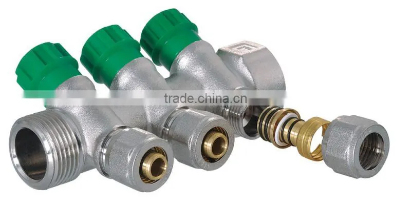 brass manifold with outlets