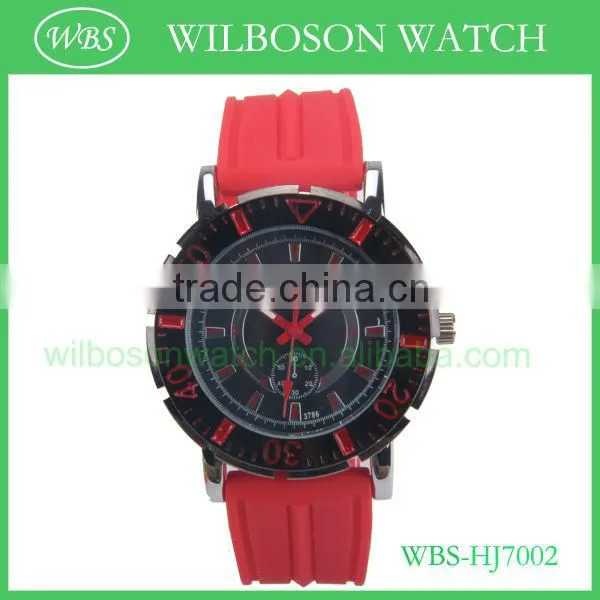 Japan movt quartz silicone watches whosale