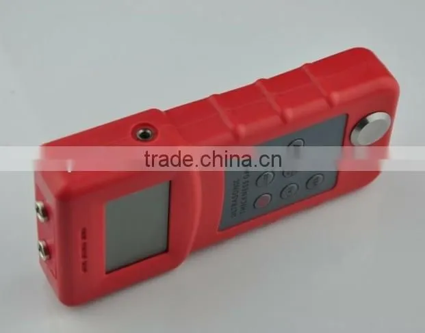 High resolution through coating ultrasonic thickness gauge meter