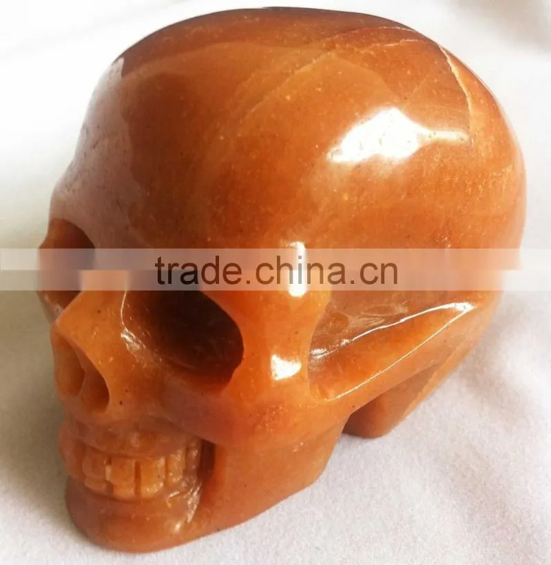 Factory Pirce Red Aventurine Skull Craft