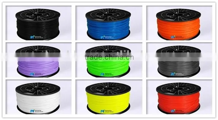 1.75mm 3.0mm plastic abs pla filament for diy 3d printer for sale