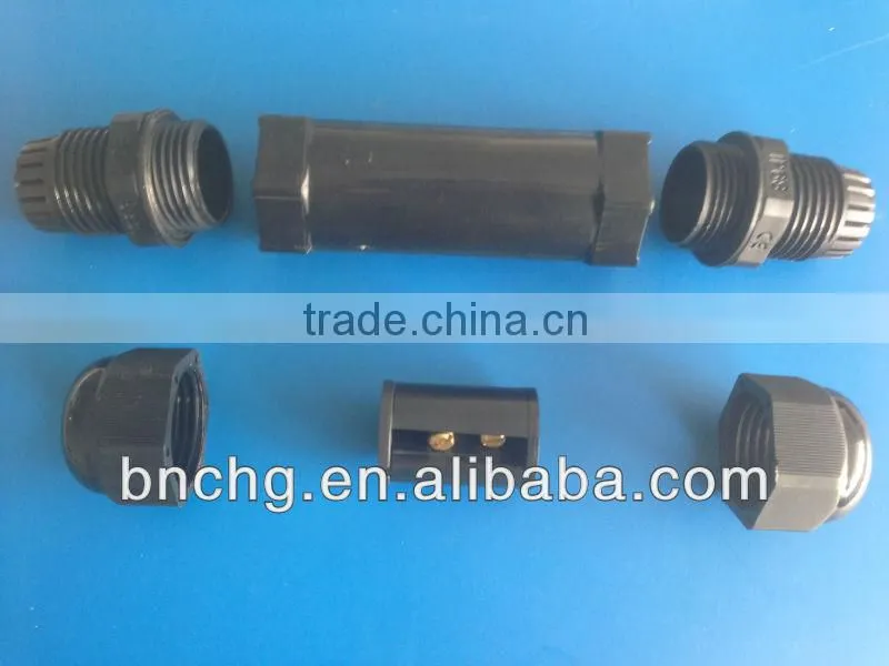 hot sale 250V cable type IP67 waterproof connectors 2pin 3pin