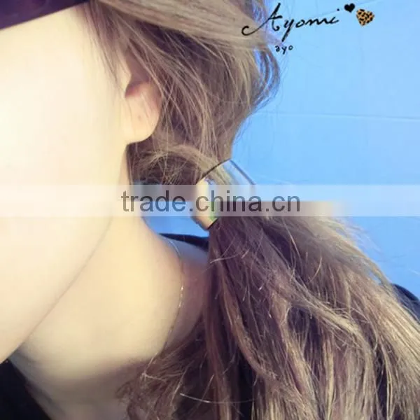gold silver alloy elastics african girls hair ornaments wholesale