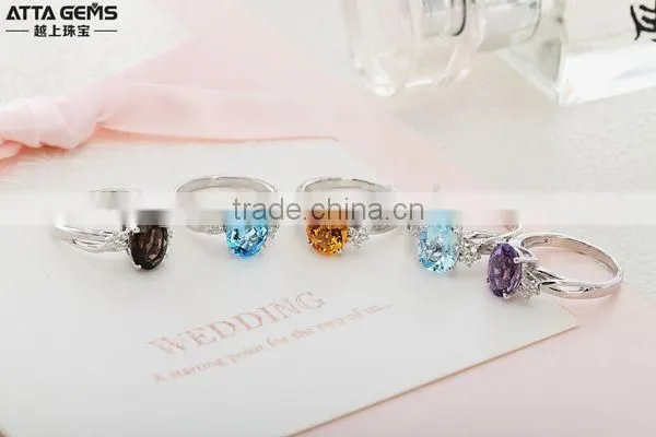 Gold gemstone ring latest style designs for women