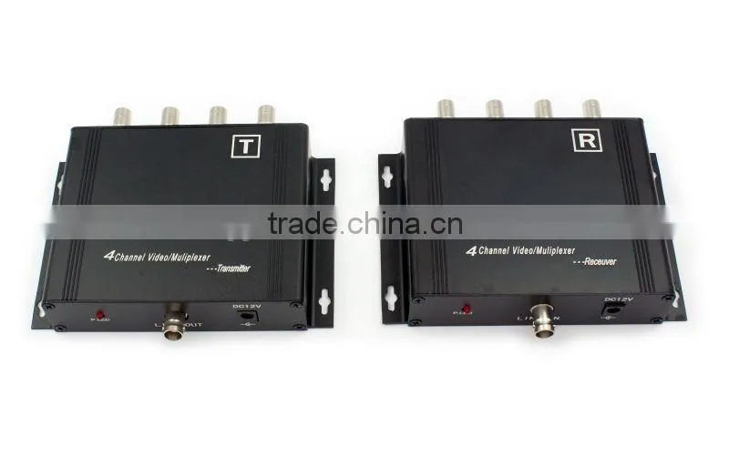4CH analog video multiplexer in a single coax cable