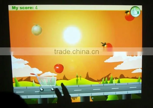 Unlimited effects projection interactive wall systems