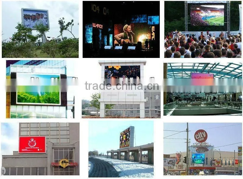 ip65 both front and back led big outdoor advertising screen 10mm pitch pixel rgb full color