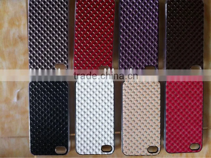 OEM order with PU grid case for iphone5 /6