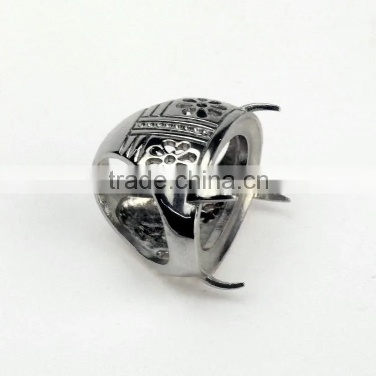 OEM projects 2015 Wholesale Indonesia rings hot sell gemstone titanium rings