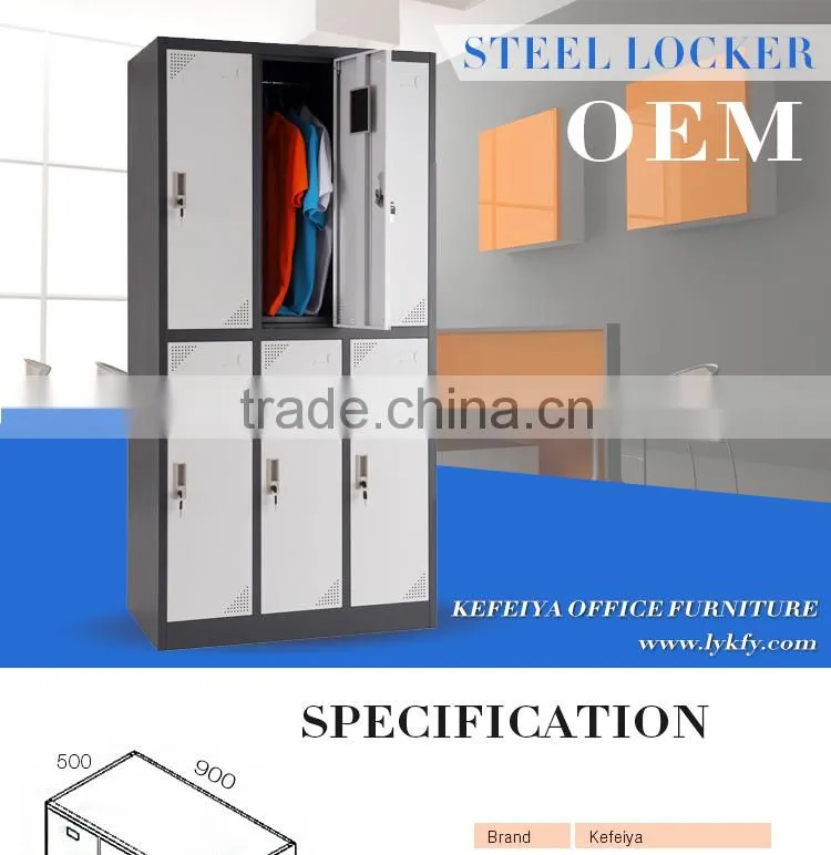 Office Furniture In China Steel Metal Wardrobe Stainless Steel Rail