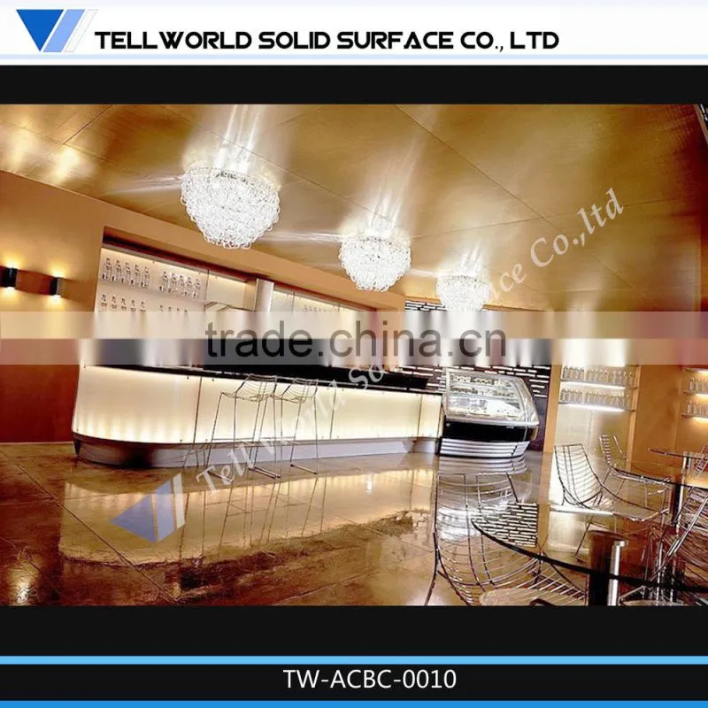 Fashion snake bar counter with light/Fantacy Shape Design Bar Counter for Sale