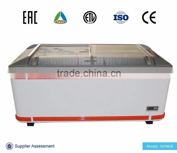 supermarket ice maker machine with sliding door