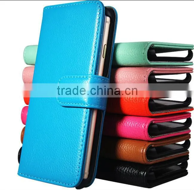 Shenzhen china factory wholesale cell phone leather case for iphone 6 leather case