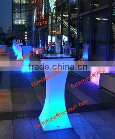Shanghai night club bar acrylic led illuminated mood curve high poseur