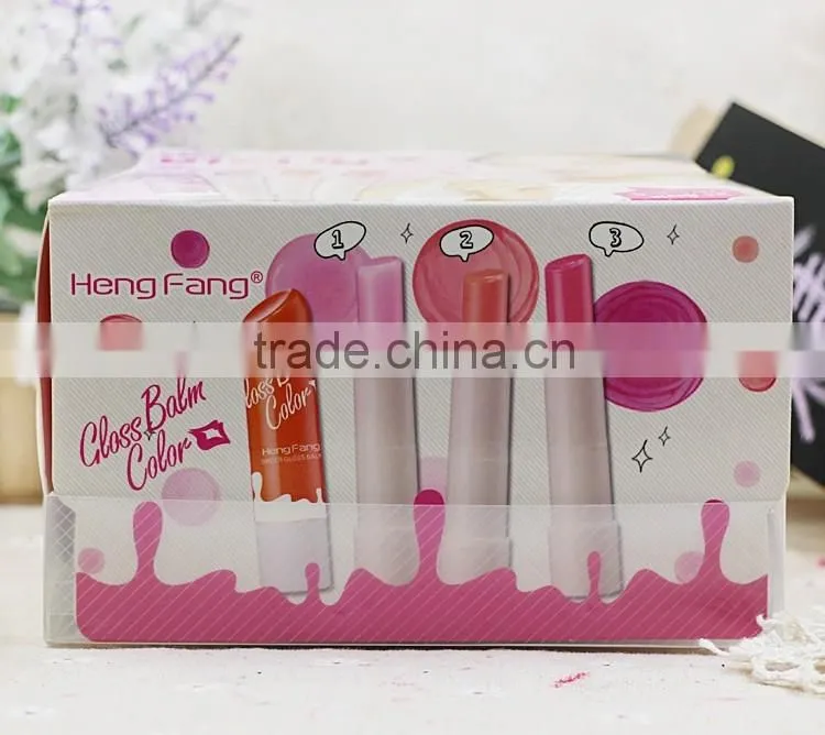 Hengfang Jelly Lipstick new fashion clean stick 24pcs 4color per box