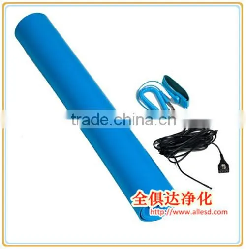 Chemical and Abrasion resistant Non-skid Premium Rubber ESD Mat