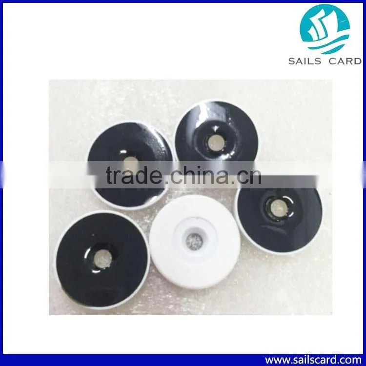 34mm RFID patrol tag with one hole and 3M glue NFC tag for Patrol system