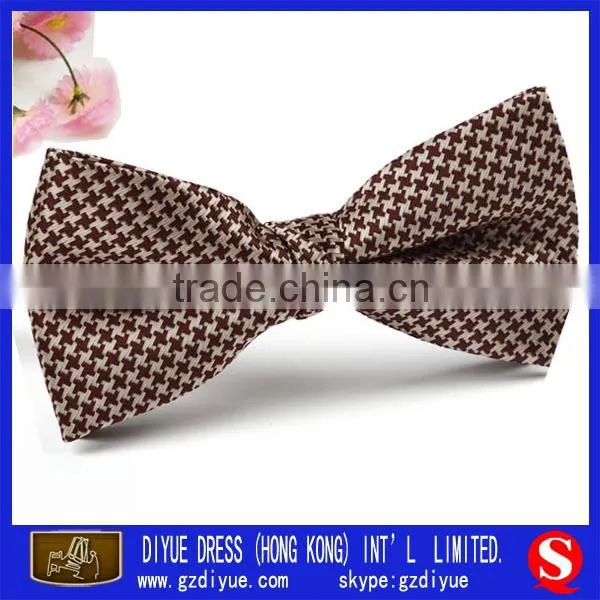Men's polyester satin black bow tie