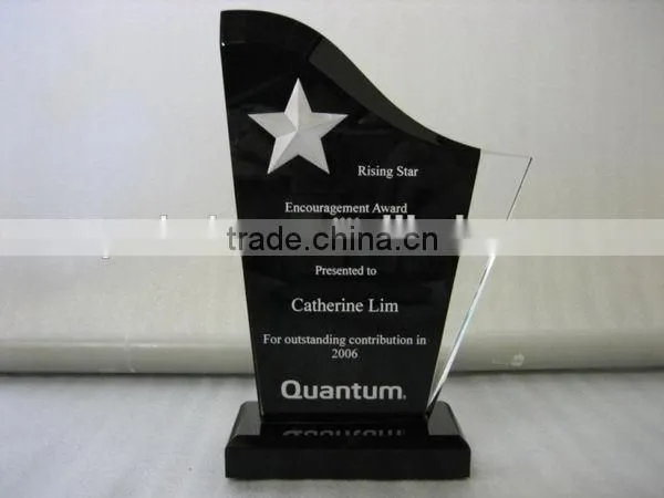 Quality top sell acrylic glass trophy blanks