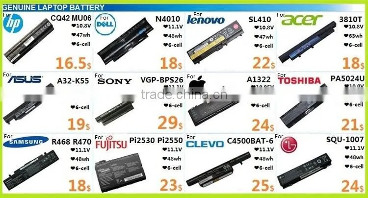 Original 4400mAh 6-87-C480S-4P4 C4500BAT-6 laptop battery for Clevo C4500 C4500Q C5500Q C5505 B7130 B5100M W150 W170 W250