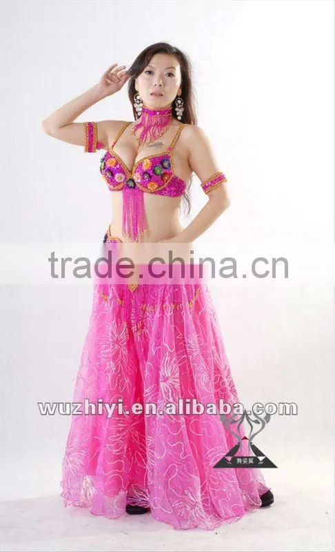 Wholesale cheap belly dancewear belly dance clothing,belly dance gypsy skirt (QC0328)