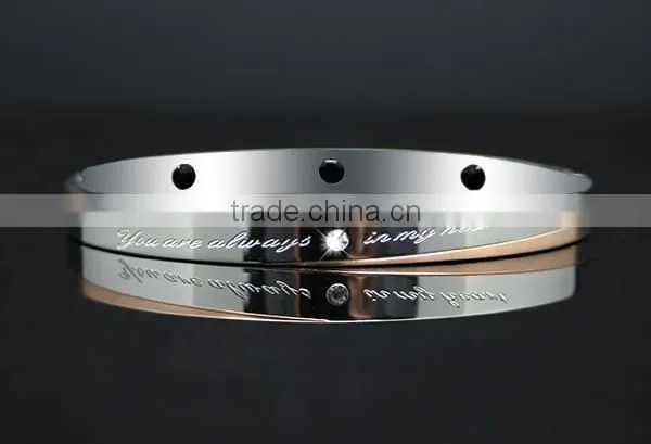 Noproblem P082 stainless steel tourmaline casual personalized fitness crystal energy bracelet