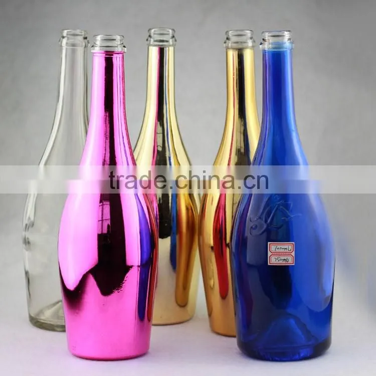 custom made boston bottles wholesale electroplating bottles black gloss bottle