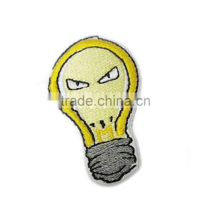Custom Shaped Embroidered Patched No Minimum Laser Cut Embroidered Patch