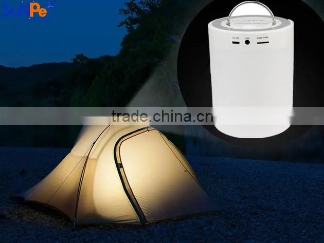 LED rechargable camping lantern with bluetooth speaker color changing and touch sensor mini music lamp