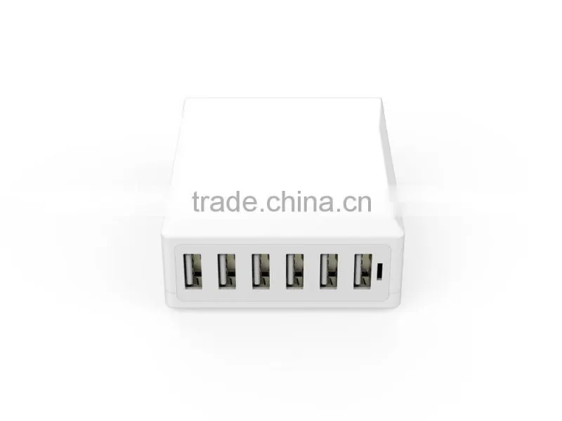 Trusda Desktop universal Portable 6 Ports USB Wall Charger with OEM Power bank Manufacturer