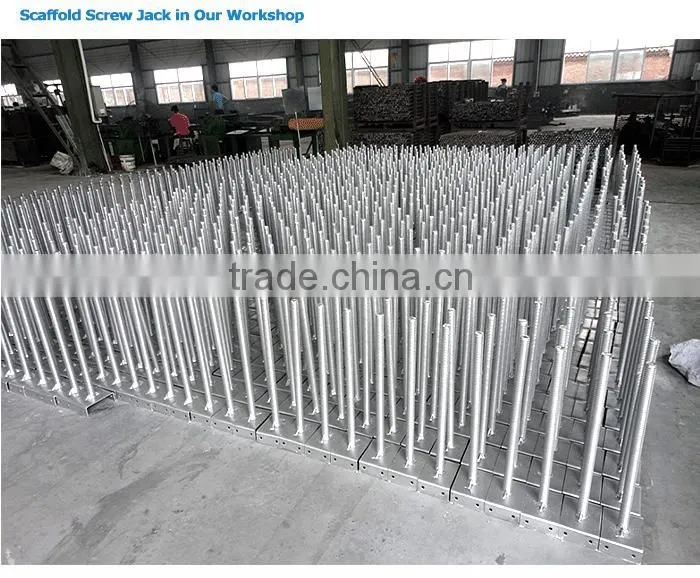 M30x400MM/120x120x4mm Solid Base Jack Electro Galvanized