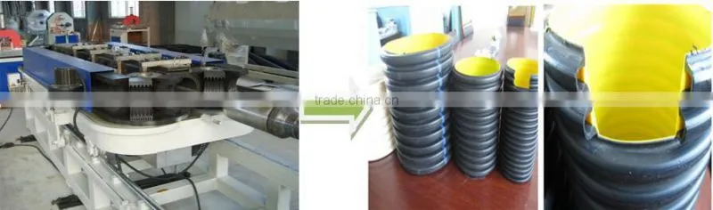 Plastic Pipe Machine / Double Wall Corrugated Pipe Production Line