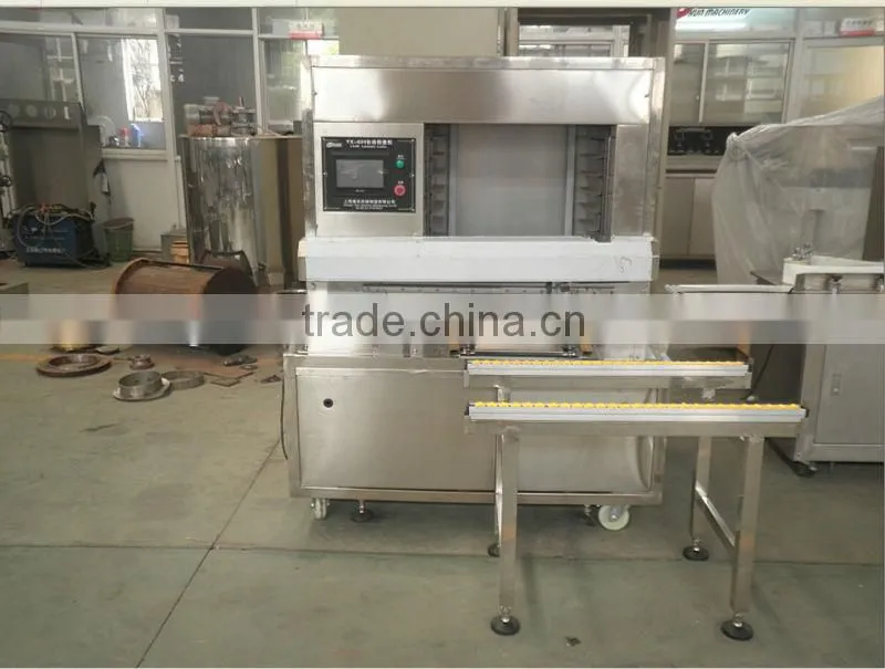 2016 popular supplier food confectionary industrial ce mooncake line. Encrusting machine+stamping making machine