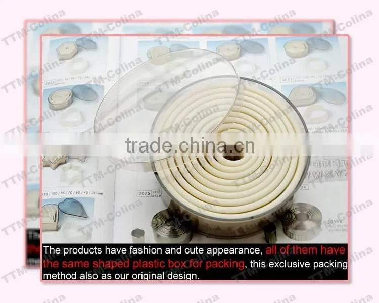 Plastic biscuit cutter smooth edge nylon flower shape cookie cutter