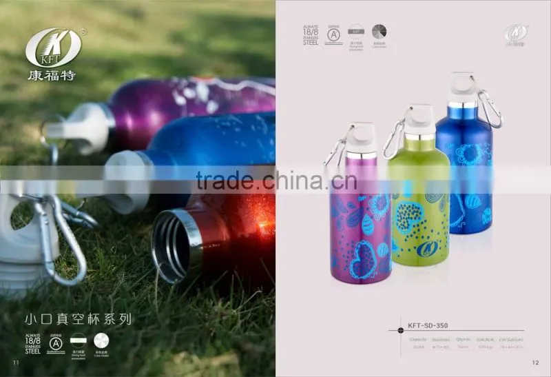 vaccum thermo flask with silk printing