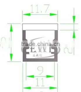 IP55 ultra thin aluminum led profile housing for cabinet or bath room light
