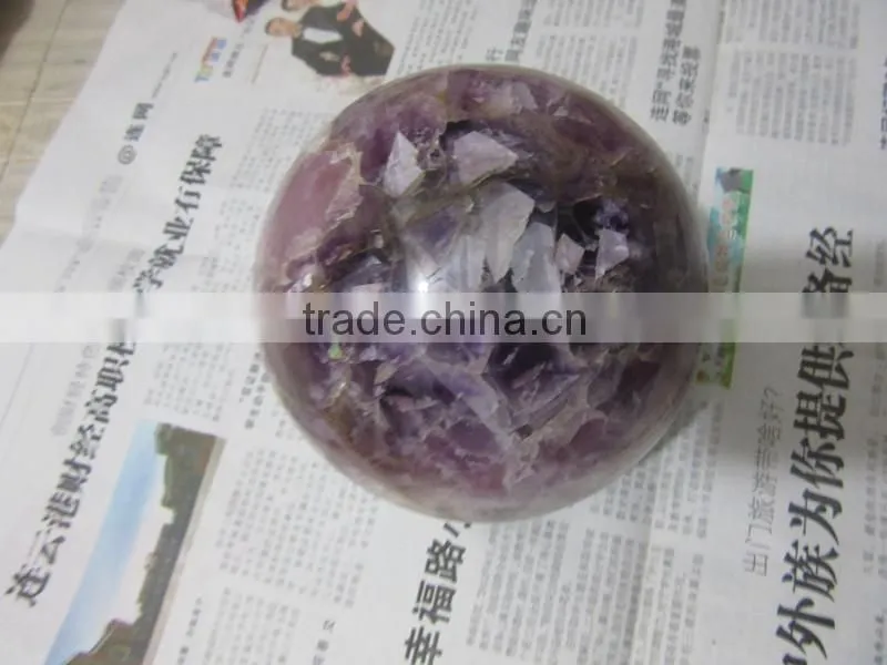 Promoted Customed hone decor natural fluorite crystal ball