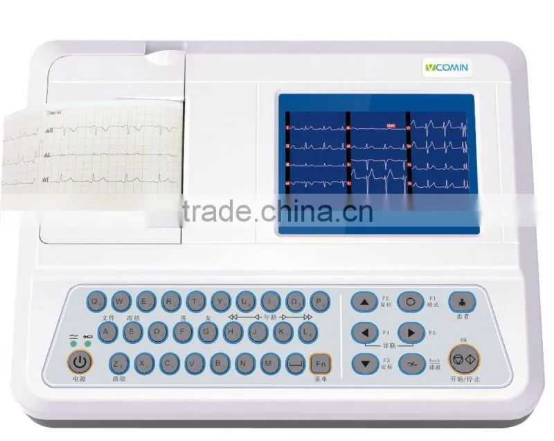 Cheap 1/3/6/12 channels 12 leads ECG/ Devices/10 inch Large Touch Screen Medical ECG machines price