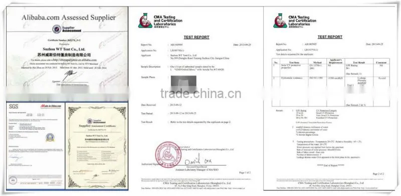 pvc tent fabric material