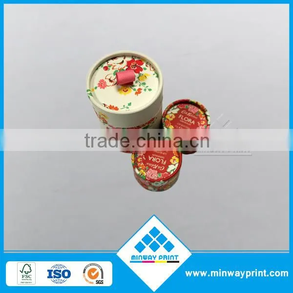 Plain white paper tube packaging costom design available