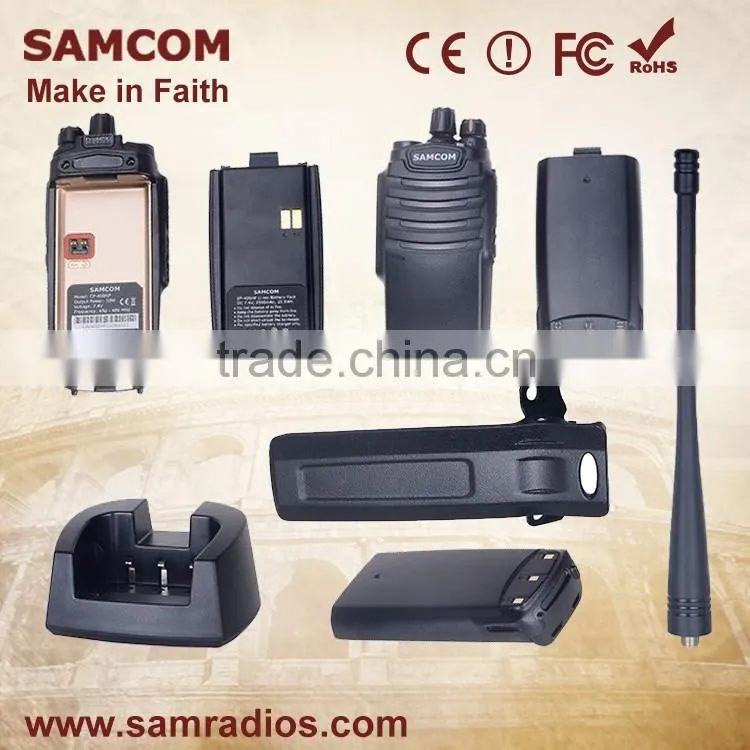 SAMCOM CP-400HP High Quality Durable 3500mAh Lithium-ion 10W Hf Ham Radio Transceiver