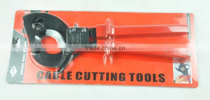 china manufaturer with 10 year experience offer heavy duty copper-aluminum cable cutter 380mm2 max paint head cable cutting tool