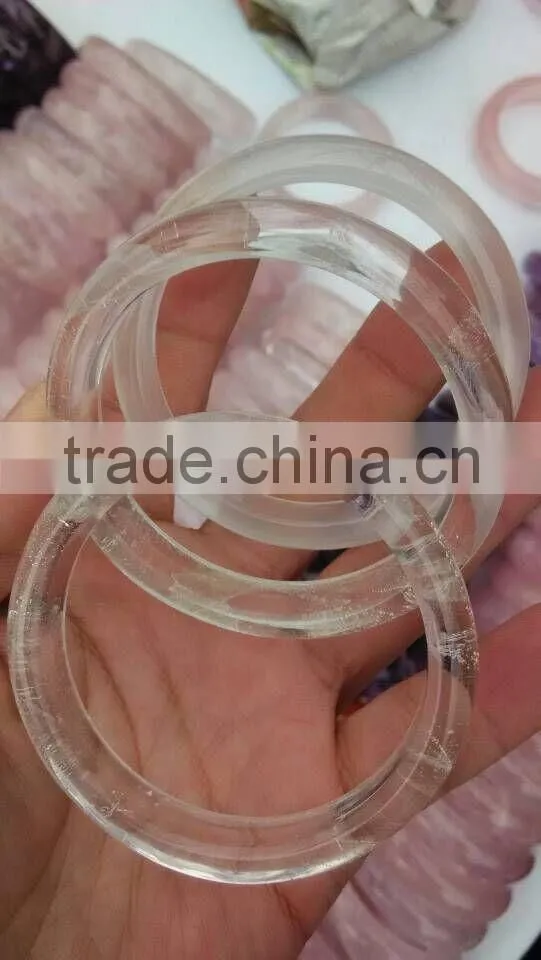 Wholesale Natural Beautiful Portable Clear Crystal Carving Bracelet