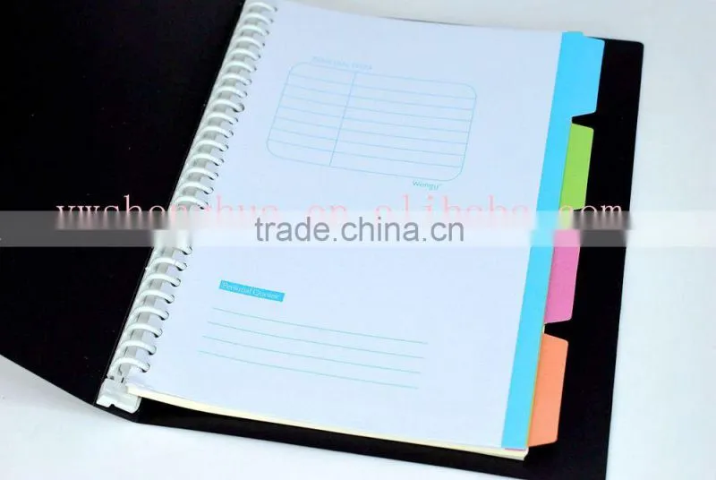 factory newly design colorful cheap paper note book/pp cover book
